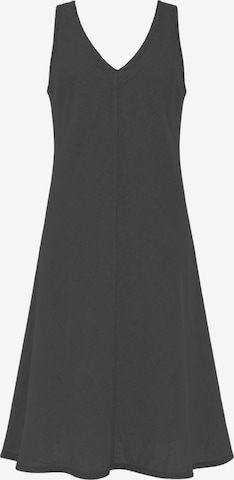 Robe d’été 'V Neck Linen Cami Dress' Haris Cotton en noir : devant