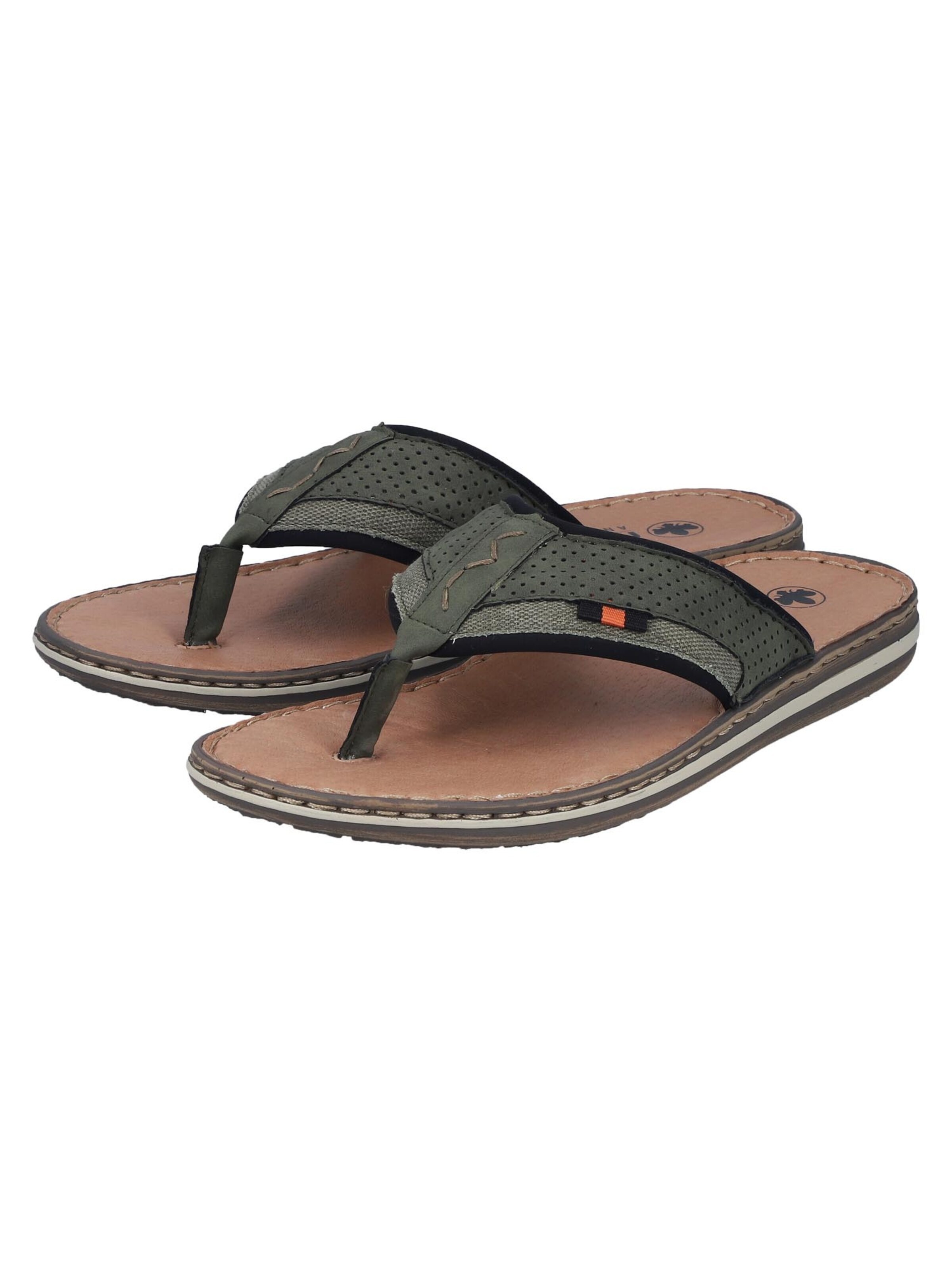 Rieker Teenslippers 'Comfort' in Groen