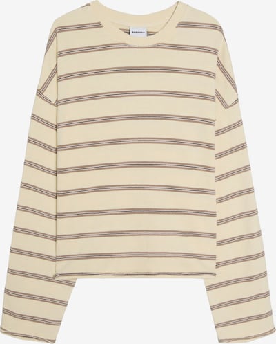Bershka Collegepaita koossa XS värissä keltainen / taupe / musta, Tuotenäkymä