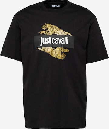 Just Cavalli T-shirt i svart: framsida