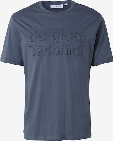 Maglietta 'Nestore' di Sergio Tacchini in blu: frontale