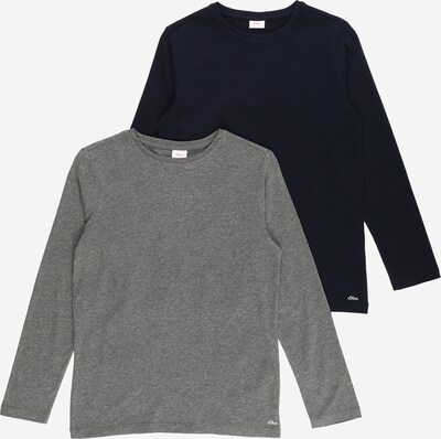 s.Oliver Shirt in Navy / mottled grey, Item view