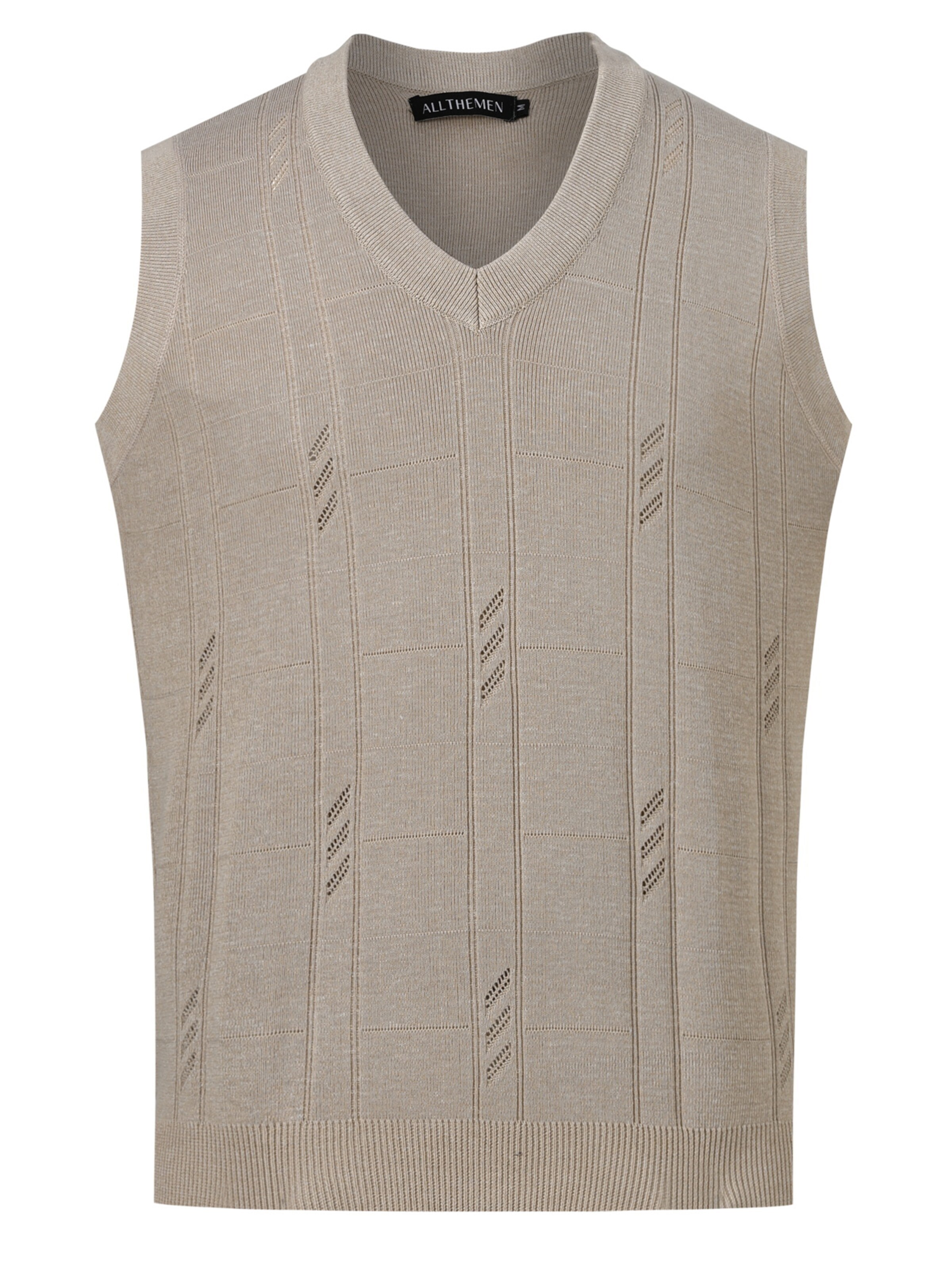 ALLTHEMEN Sweater 'Gitterlicht' in S in Beige, Item view