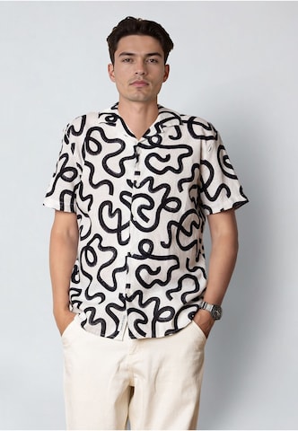 Clean Cut Copenhagen Regular fit Overhemd 'Cleave' in Wit: voorkant