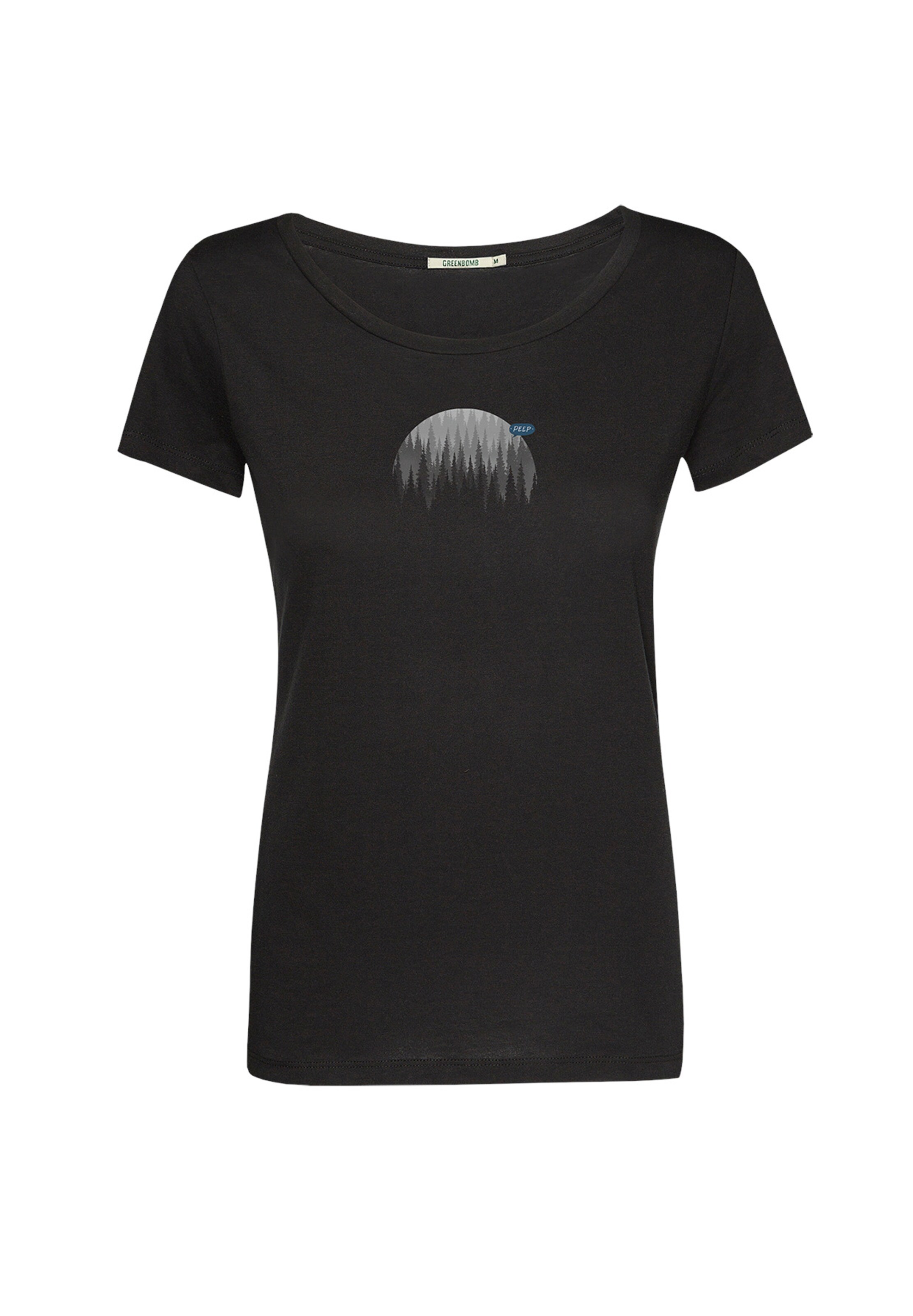 GREENBOMB Shirt in Zwart: voorkant