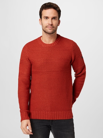 Pull-over 'Shores' INDICODE JEANS en orange : devant