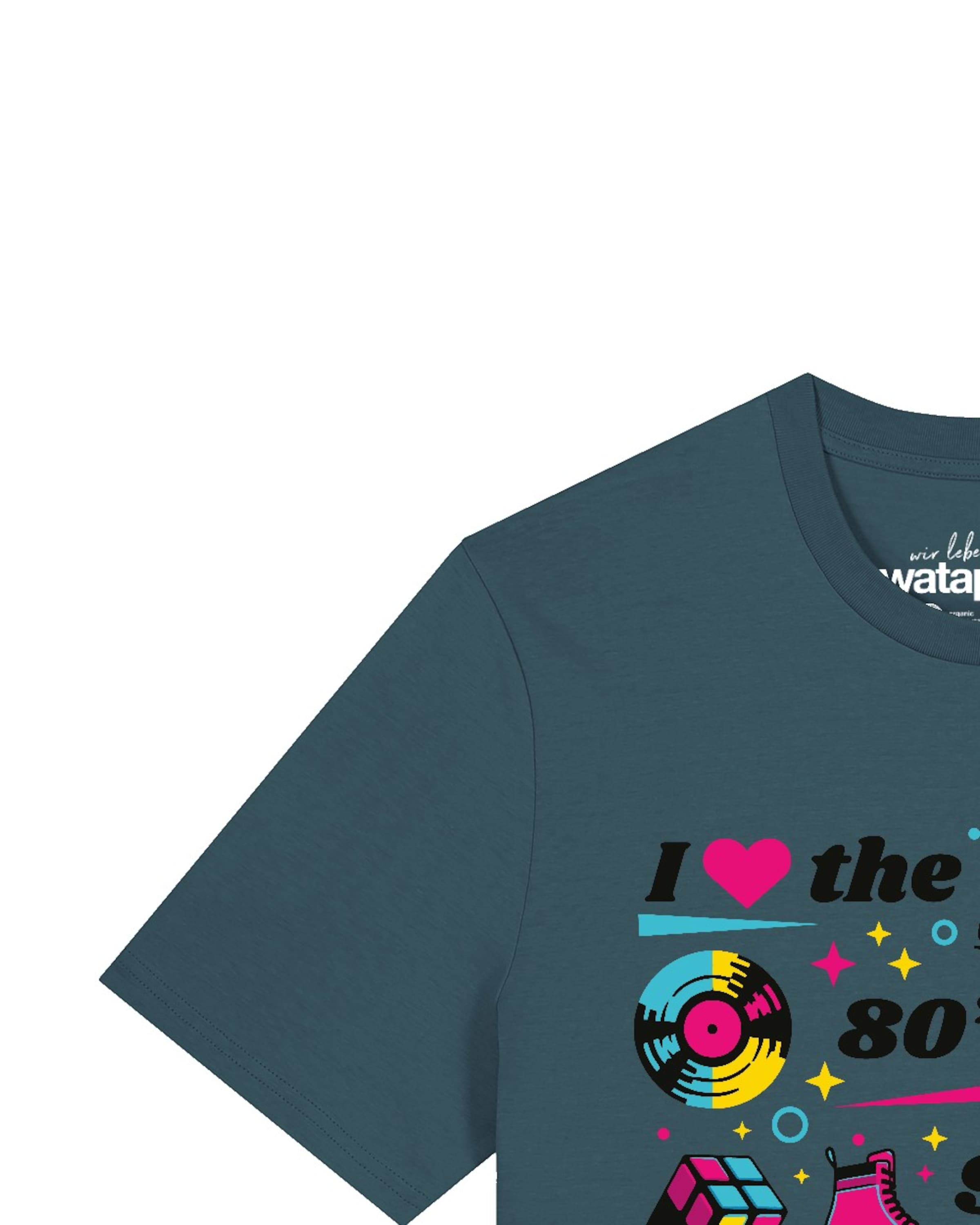 T-Shirt '80s Love' Watapparel en vert