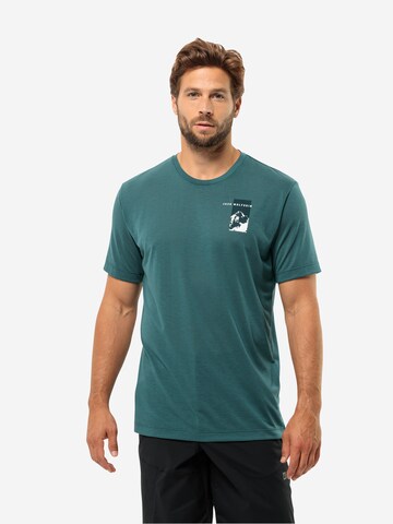 JACK WOLFSKIN Performance Shirt 'Vonnan' in Green: front