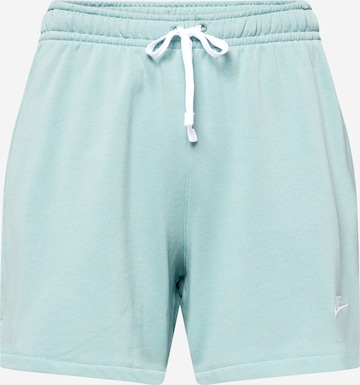 Pantaloni 'Club Flow' de la Nike Sportswear pe albastru: față