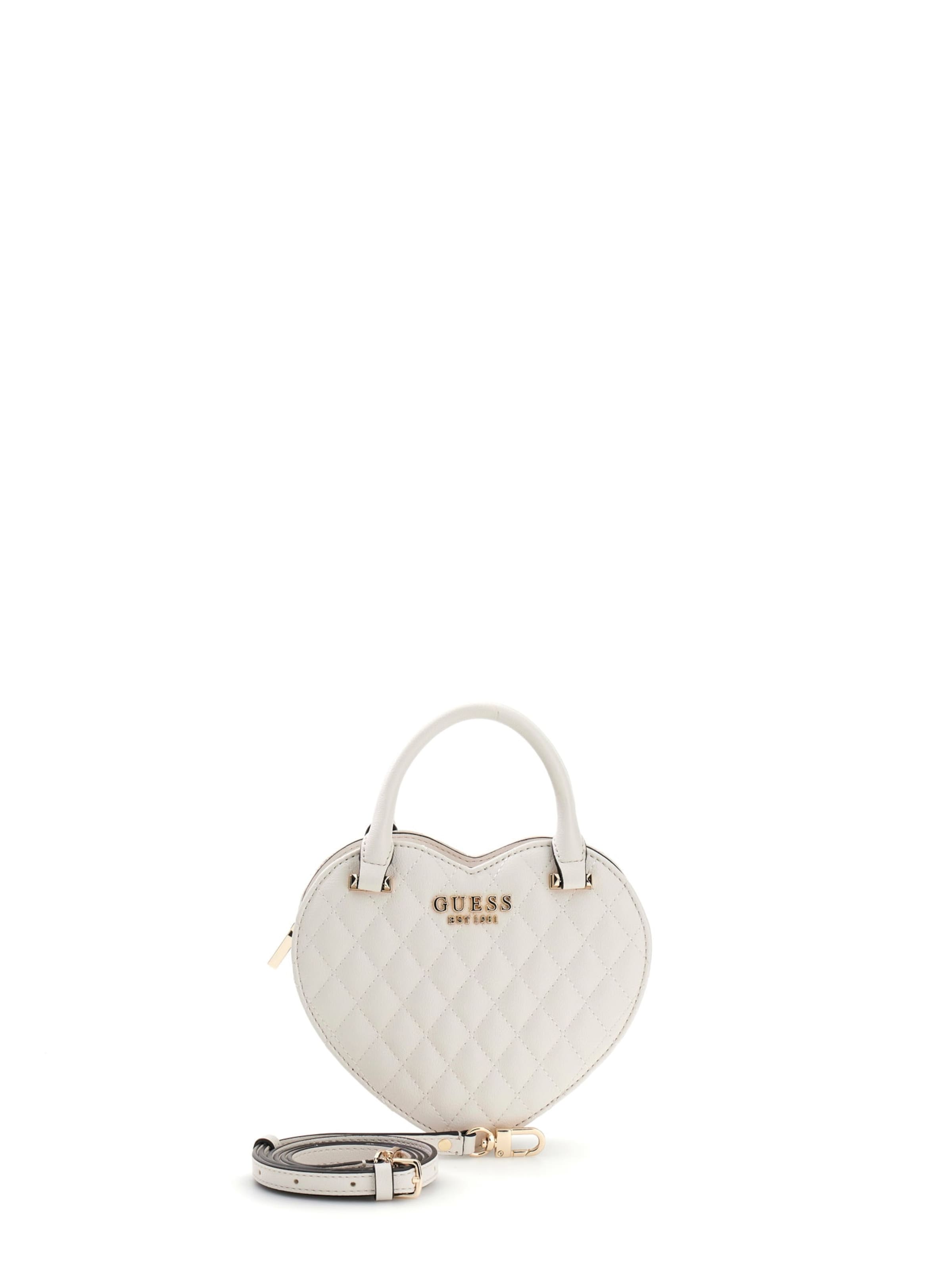 GUESS Handbag 'ATABEY' in White: front