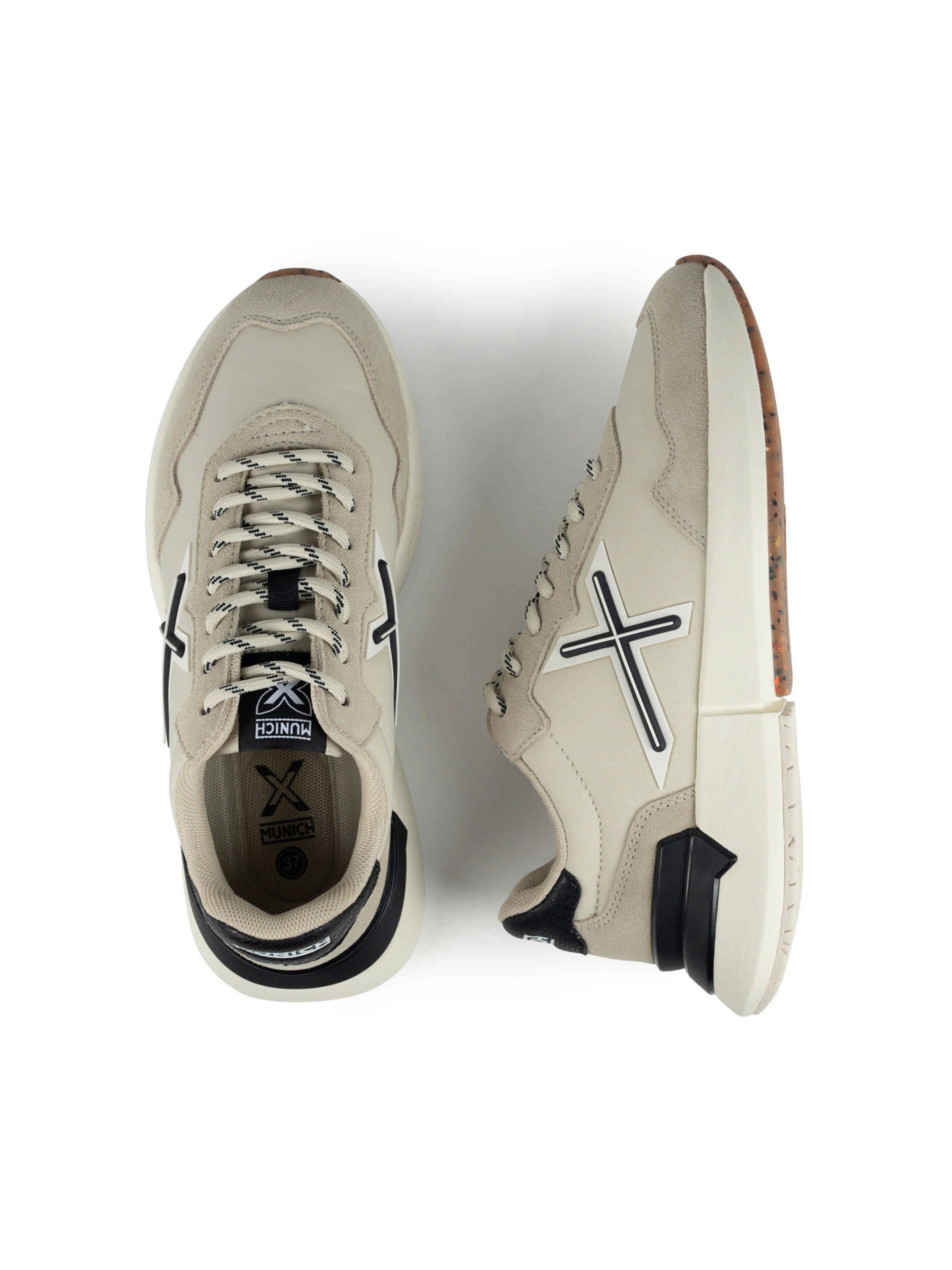 MUNICH Sneakers laag 'VERSUS' in Beige: bovenkant