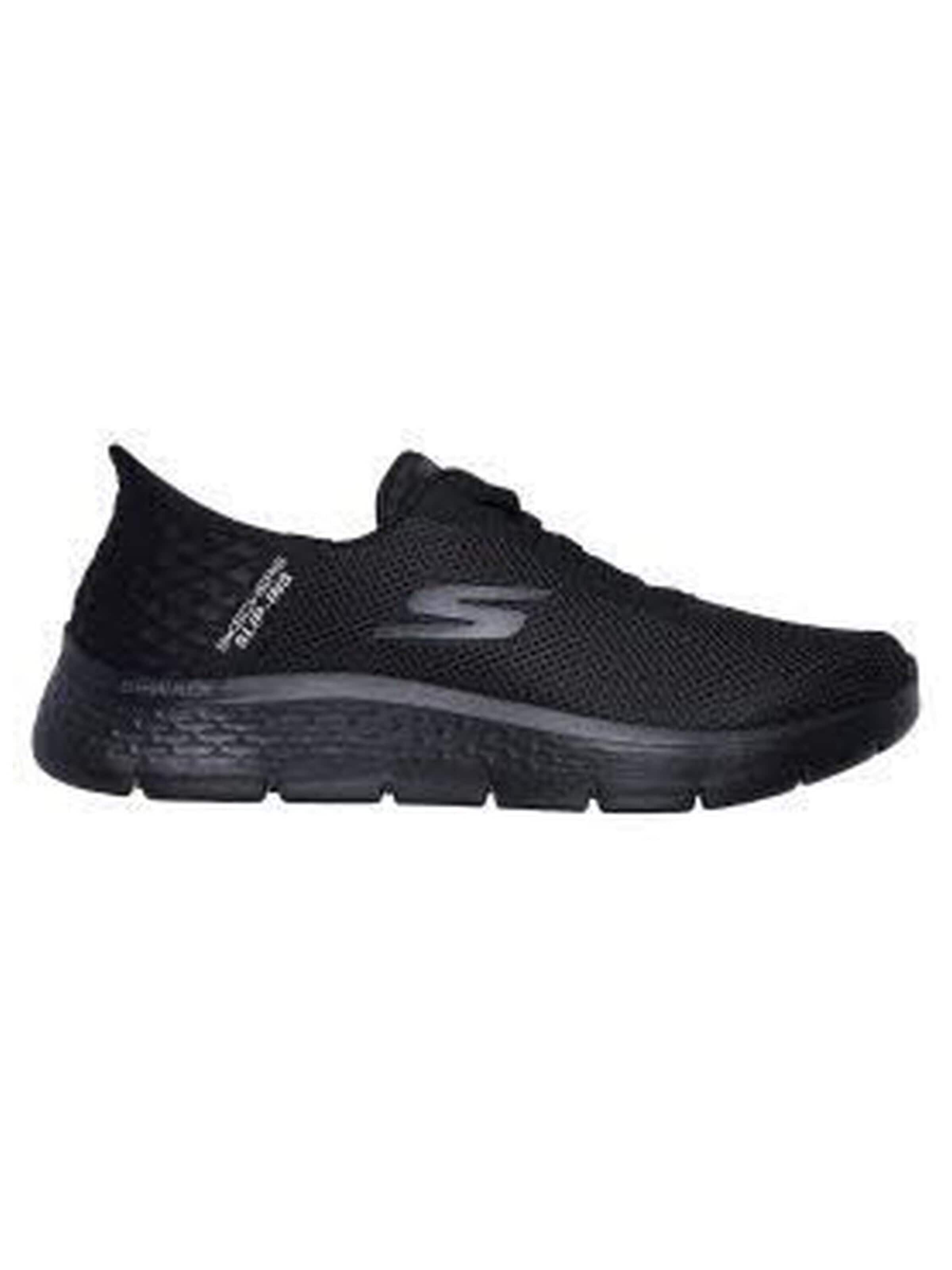 Ciabatta 'Slipper Herren 216324 BBK Textil in schwarz' di SKECHERS in nero: frontale
