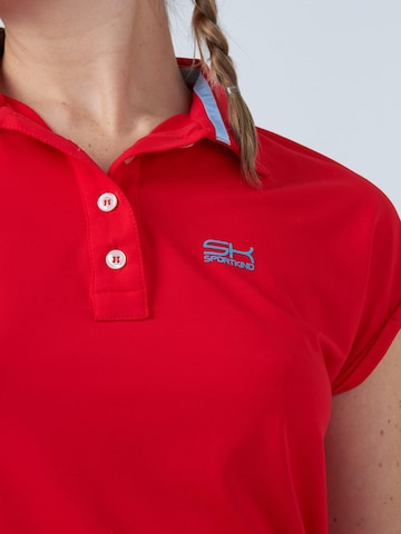 SPORTKIND Funktionsshirt 'Polo Shirt Loose-Fit'‌‌‌‌‌‌‌‌ in Rot