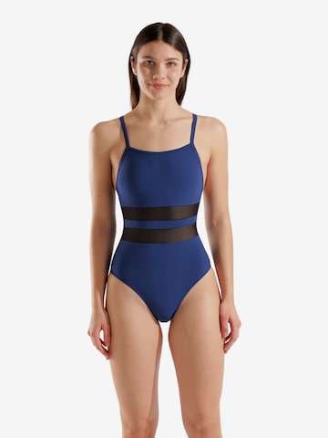 mėlyna ARENA Biustjė Maudymosi kostiumėlis 'MESH EQUALS': priekis