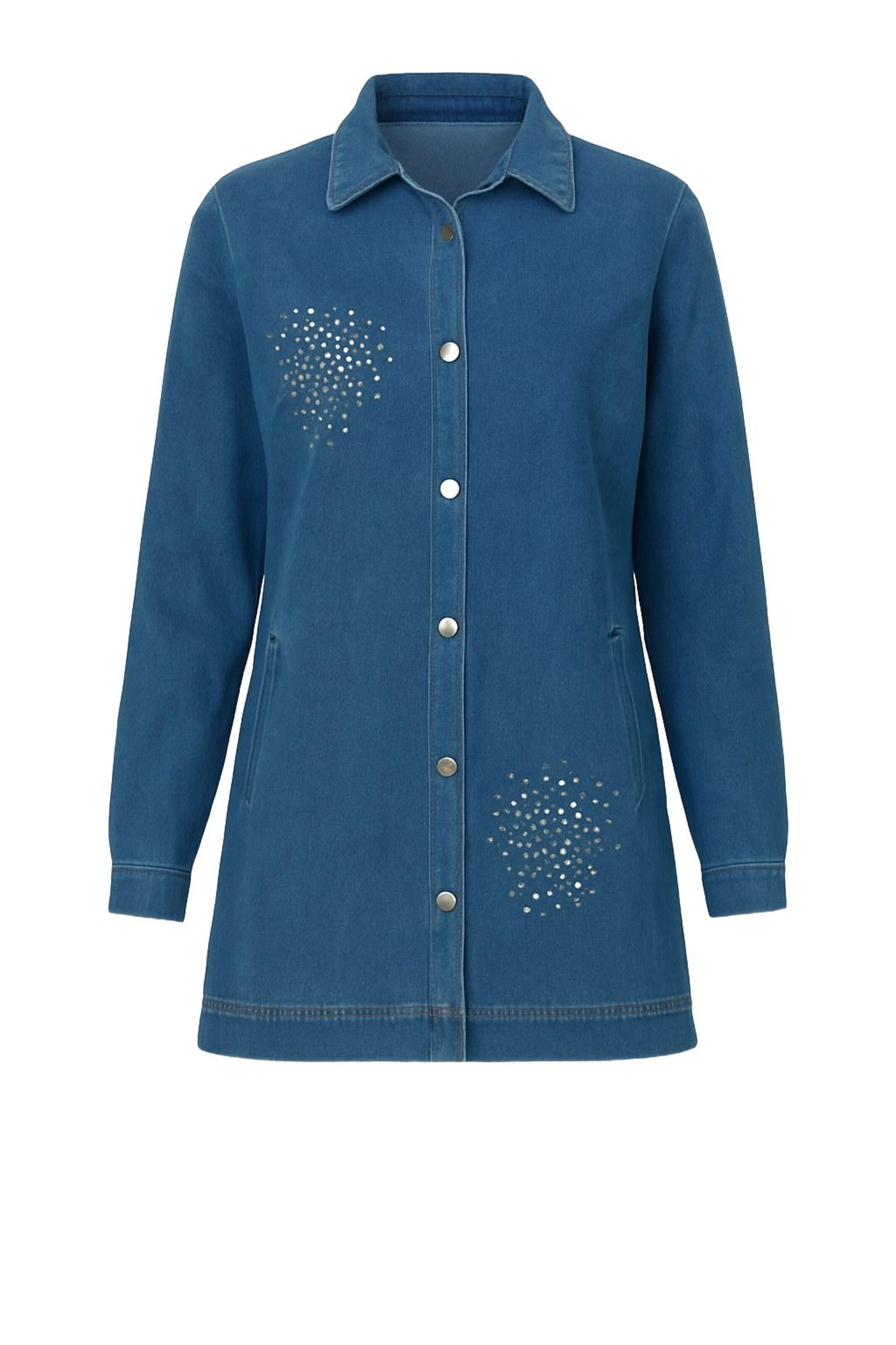 MODAMIHRAM Bluse in Blau: Vorderseite