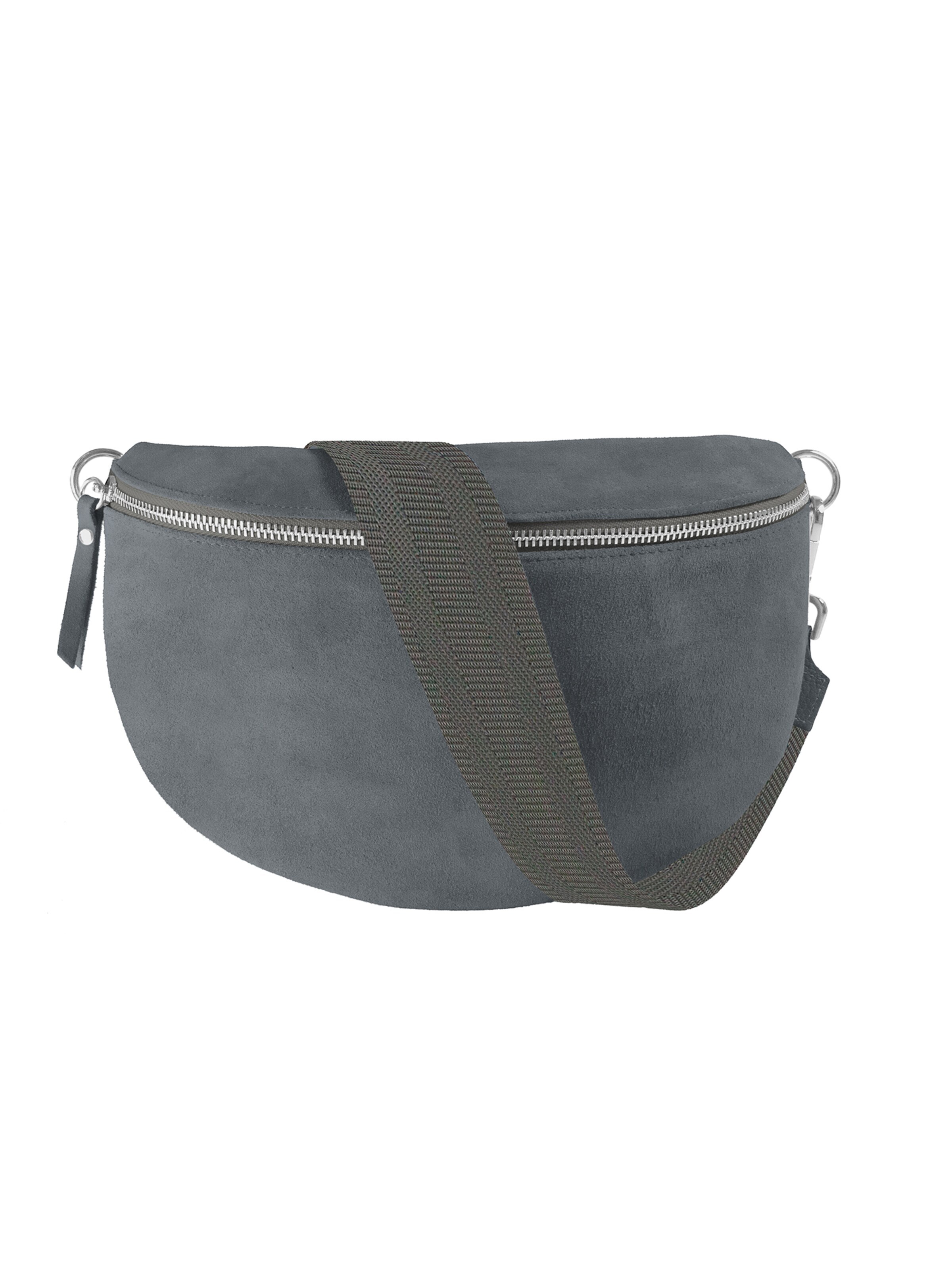 lePelou Gürteltasche 'ARIA large'‌‌‌ in Grau: Vorderseite