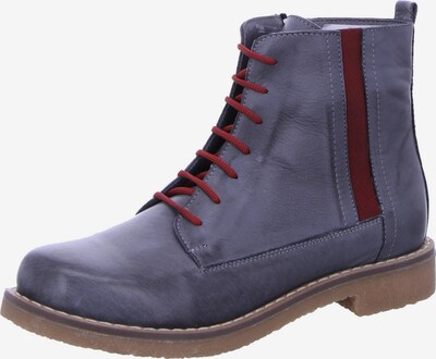 Gemini Lace-Up Ankle Boots in Blue / Bordeaux, Item view