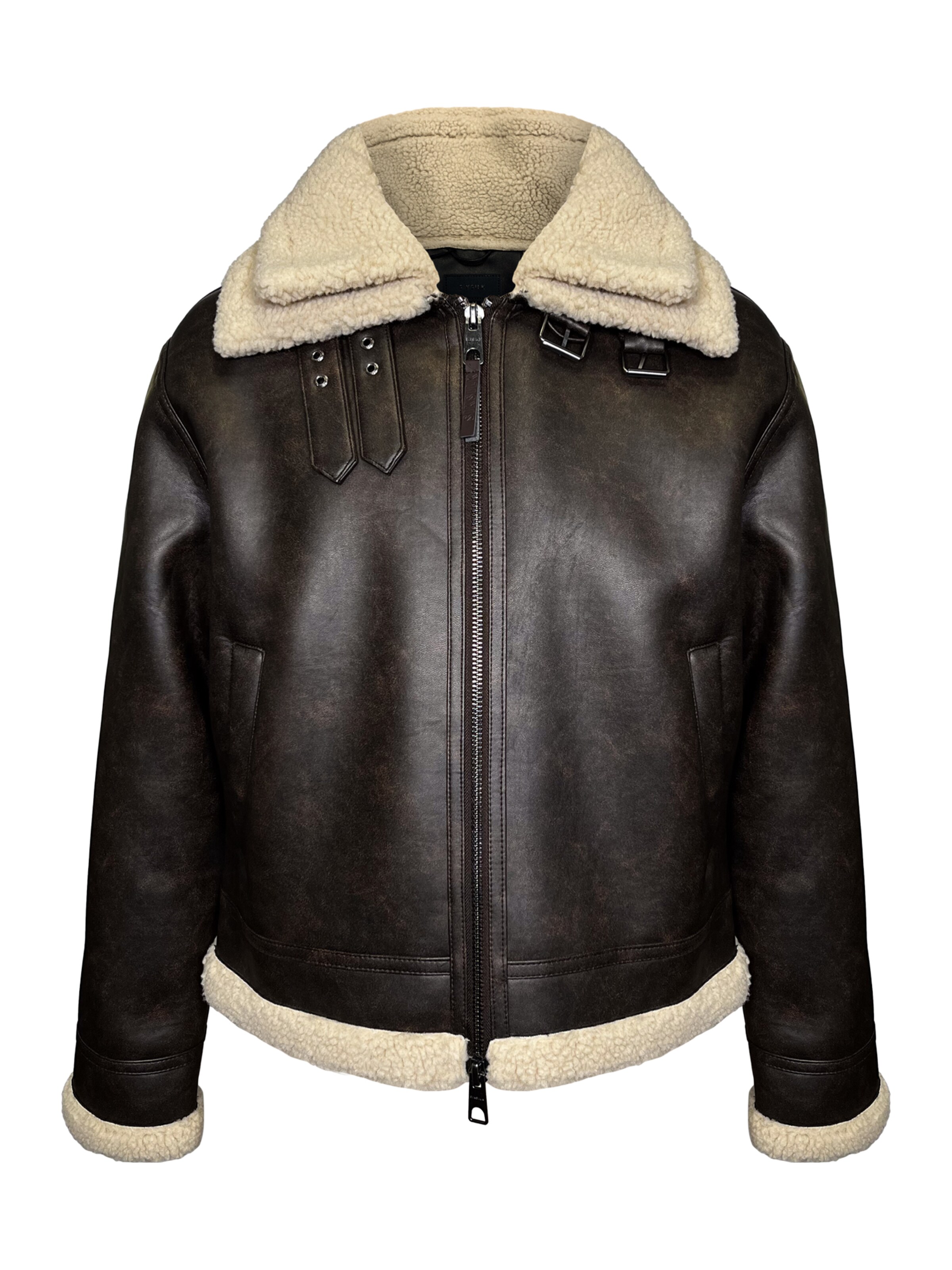 Veste d’hiver SikSilk en marron : devant