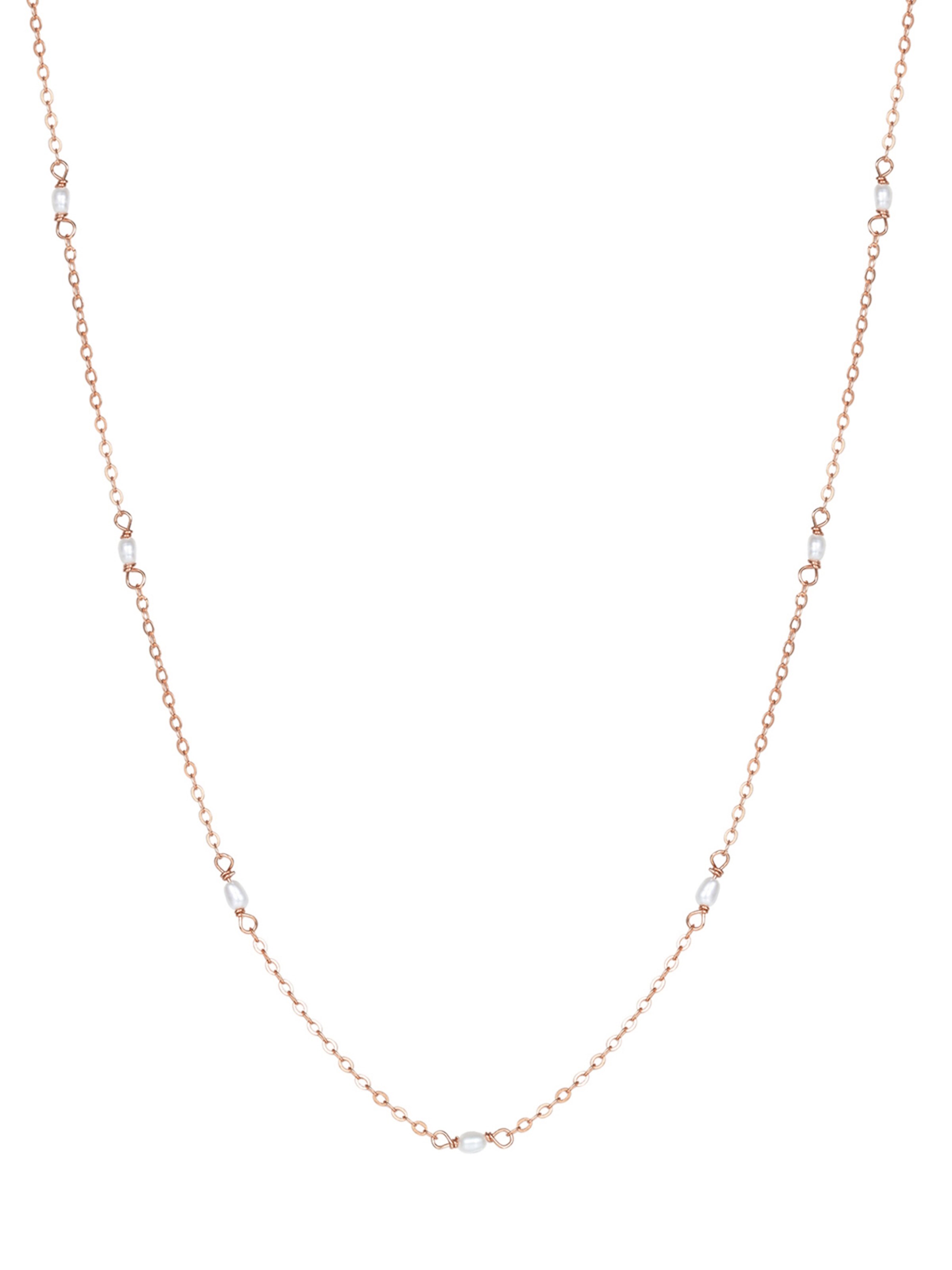 Hey Happiness - Cadena 'Grace Pearl' en oro