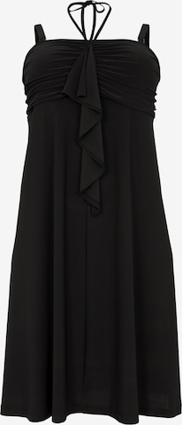 Yoek Dress in Black: front