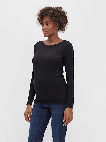 MAMALICIOUS Shirt 'Juanita' in Black: front