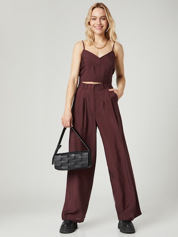 Wide Leg Pantalon à pince 'Finja' Guido Maria Kretschmer Women en marron