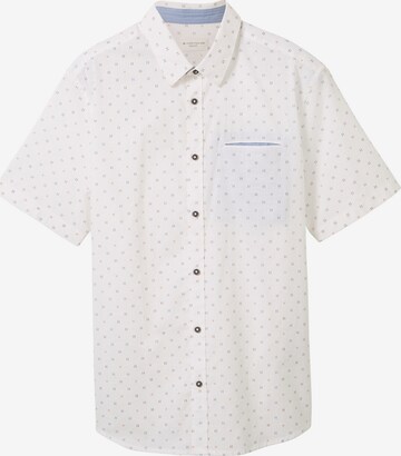 TOM TAILOR - Regular Fit Camisa em branco: frente