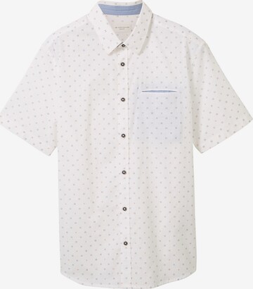 TOM TAILOR Regular fit Button Up Shirt in White: front