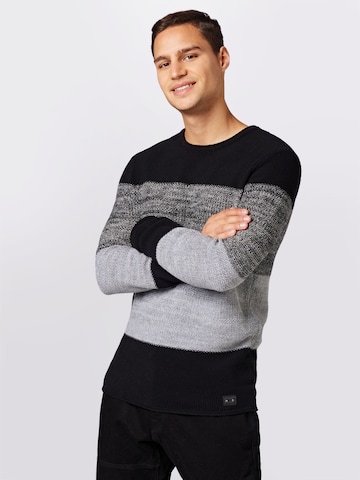 Key Largo Regular fit Sweater 'Jogi' in Black: front