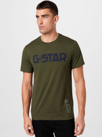 G-Star RAW Shirt in Groen: voorkant