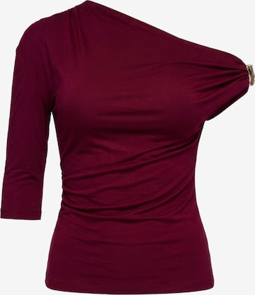 Ombre Bluse in Rot: Vorderseite
