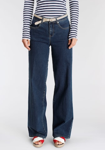 DELMAO Wide leg Jeans in Blue: front