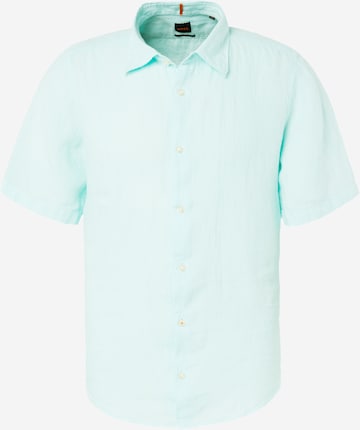 BOSS Orange Regular fit Button Up Shirt 'Rash' in Blue: front