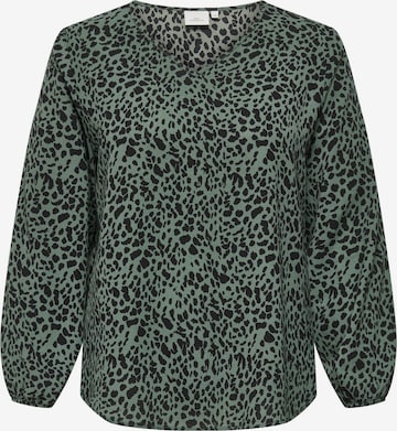 Camicia da donna 'CARVICA' di ONLY Carmakoma in verde: frontale