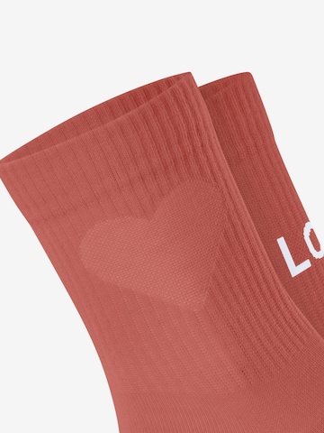 ESPRIT Socks 'Heart & Love 2-Pack' in Red: front