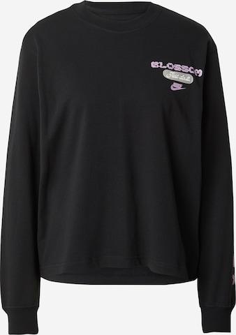 Nike Sportswear Shirt in Zwart: voorkant