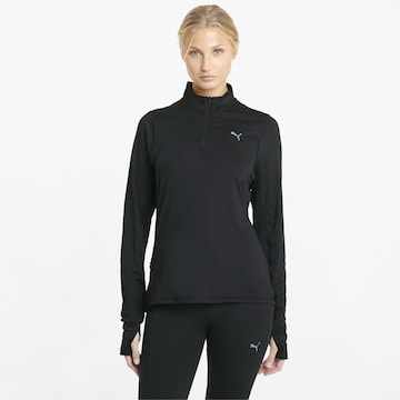 PUMA Funktionsbluse i sort: forside