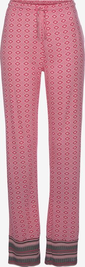 VIVANCE Pantalon de pyjama ' Dreams ' en rouge clair / noir / blanc, Vue avec produit