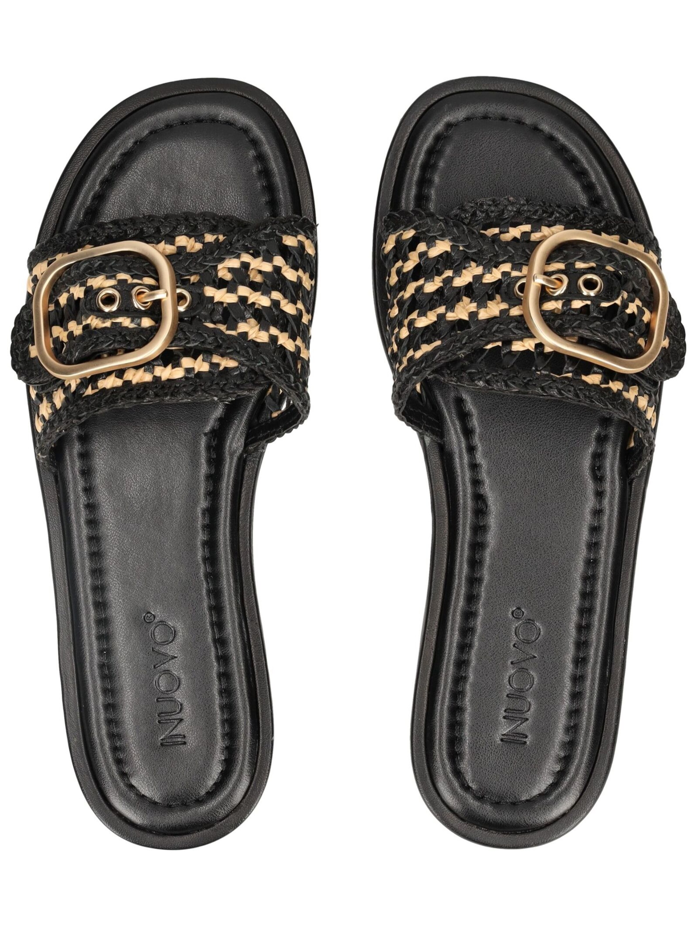 INUOVO Muiltjes in Zwart