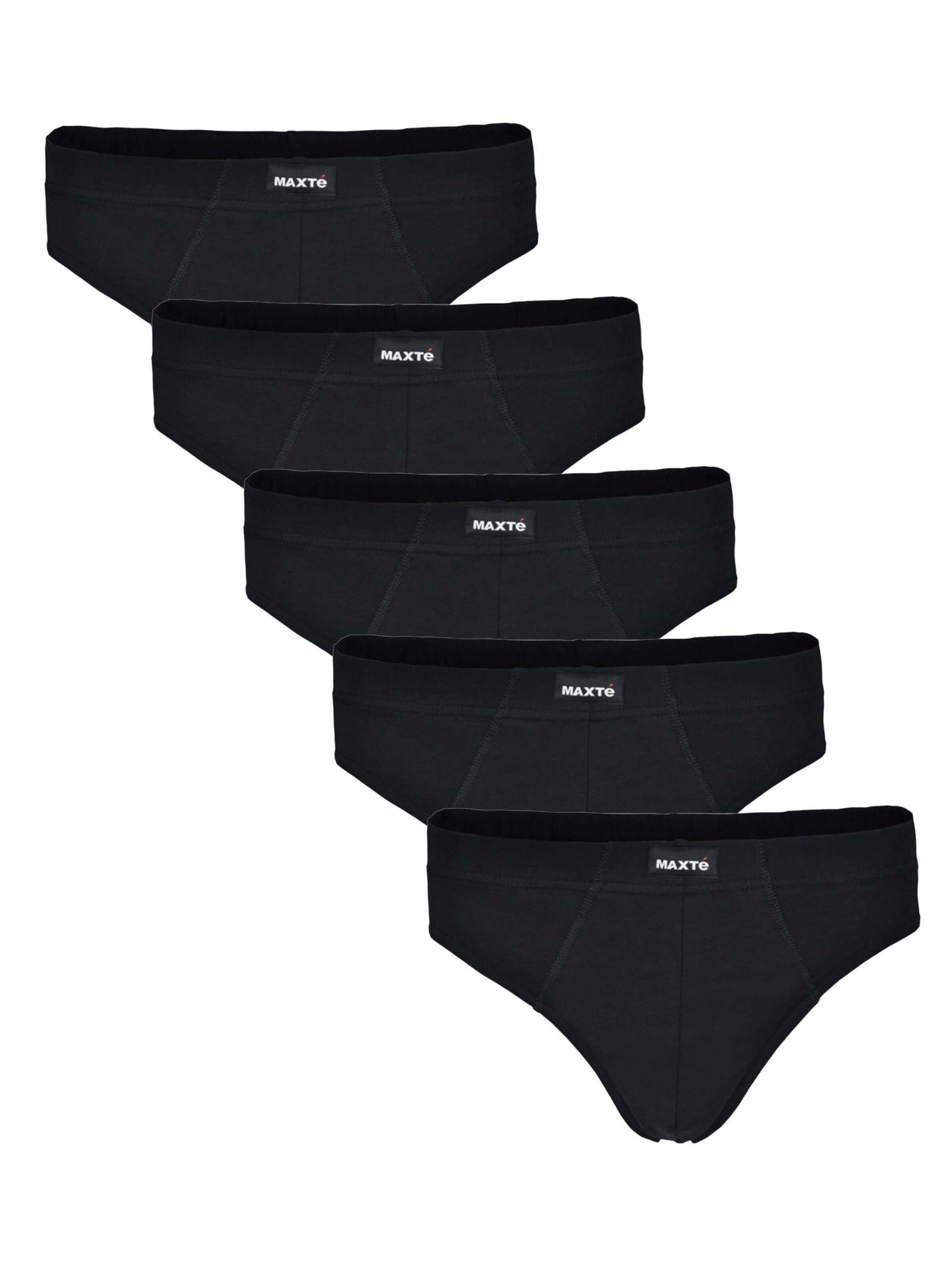 Maxte Panty 'BASIC MAX Slip 5er Pack' in Black: front