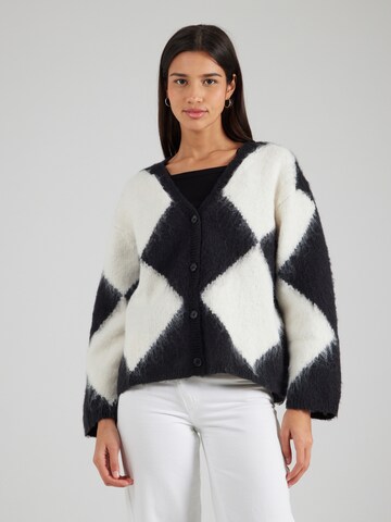 Monki - Cárdigan en negro: frente