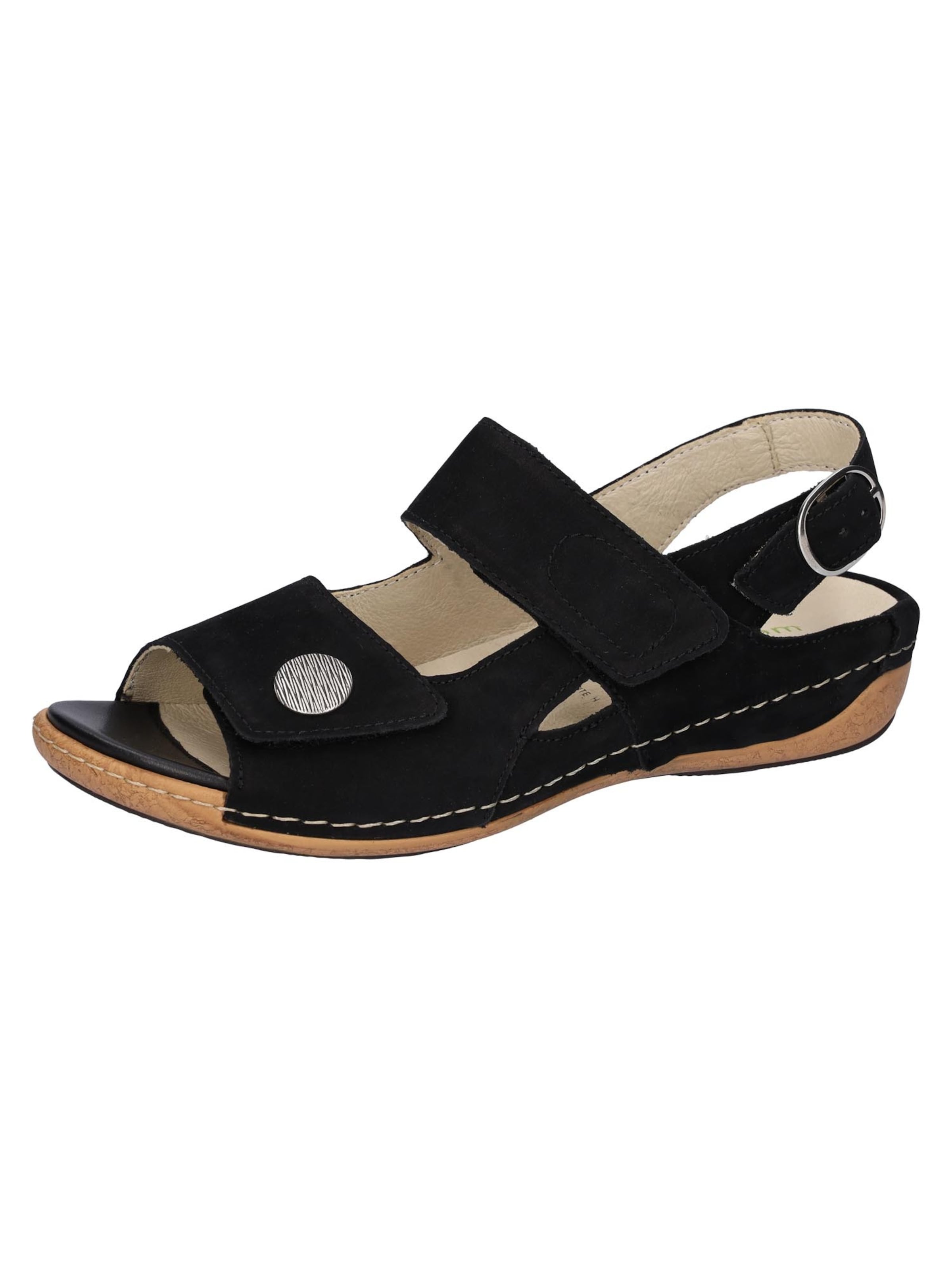 WALDLÄUFER Sandal 'Heliett' in Black: front