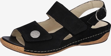 WALDLÄUFER Sandal 'Heliett' in Black: front