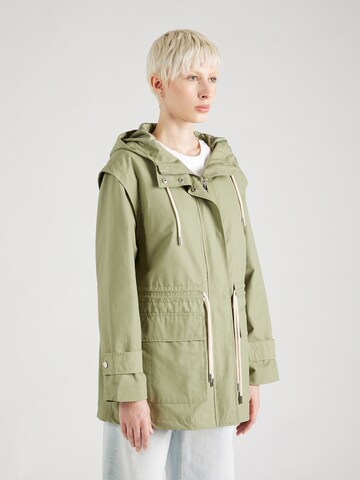 Parka di mezza stagione di s.Oliver in verde: frontale