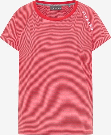 T-shirt 'Calisa' Elbsand en rouge : devant