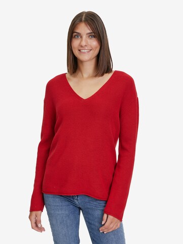 Pull-over Betty Barclay en rouge : devant