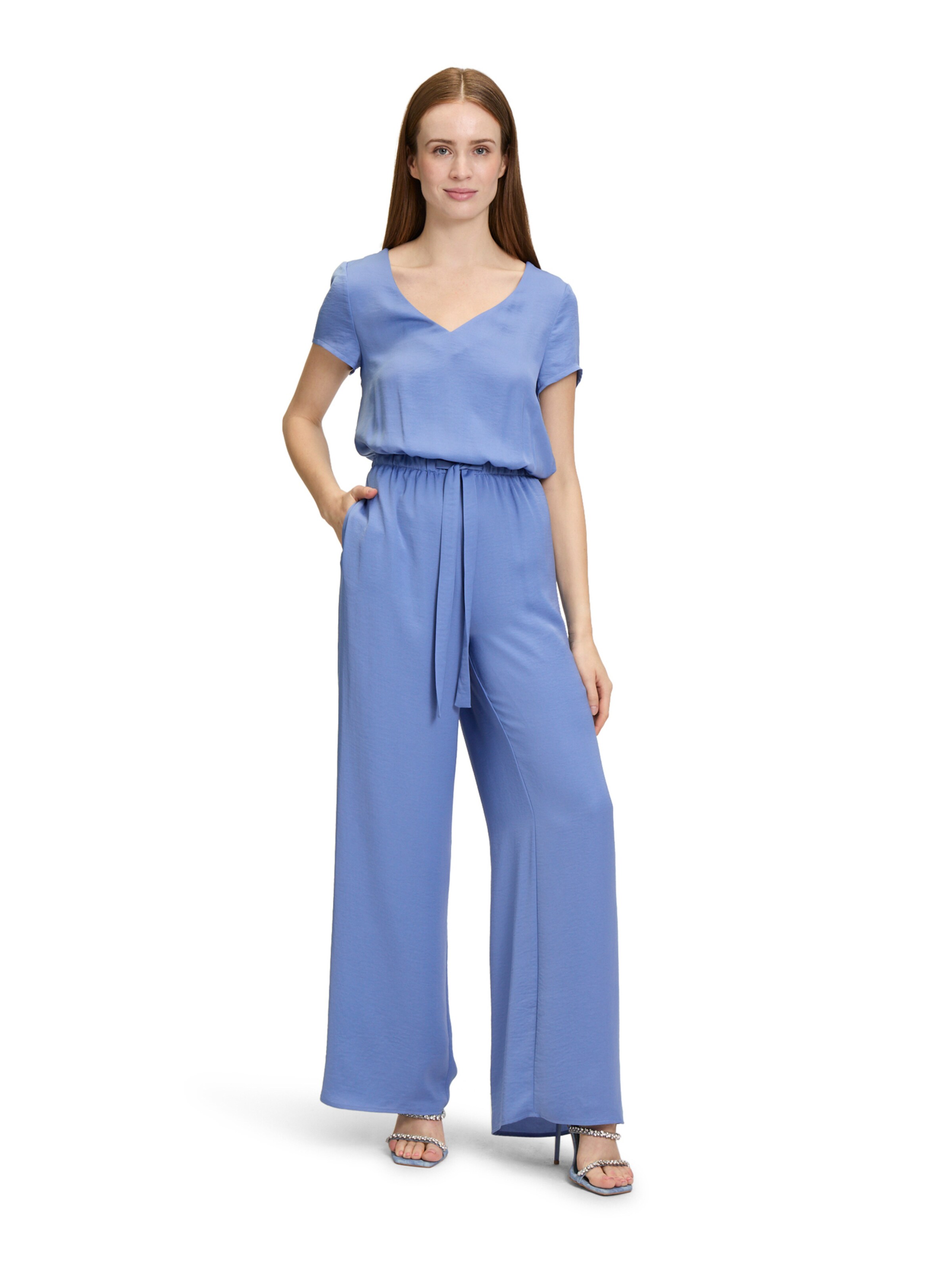 Vera Mont Jumpsuit in Blauw: voorkant