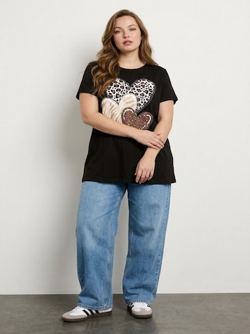 Stil Diva Shirt‌‌‌‌ in Schwarz: Vorderseite