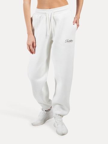 Smilodox Regular Broek in Wit: voorkant