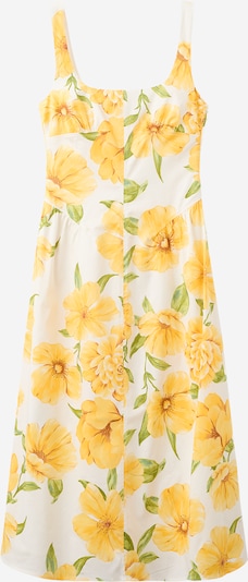 MANGO Kesämekko 'Island' koossa 42 värissä keltainen / vihreä / valkoinen, Tuotenäkymä